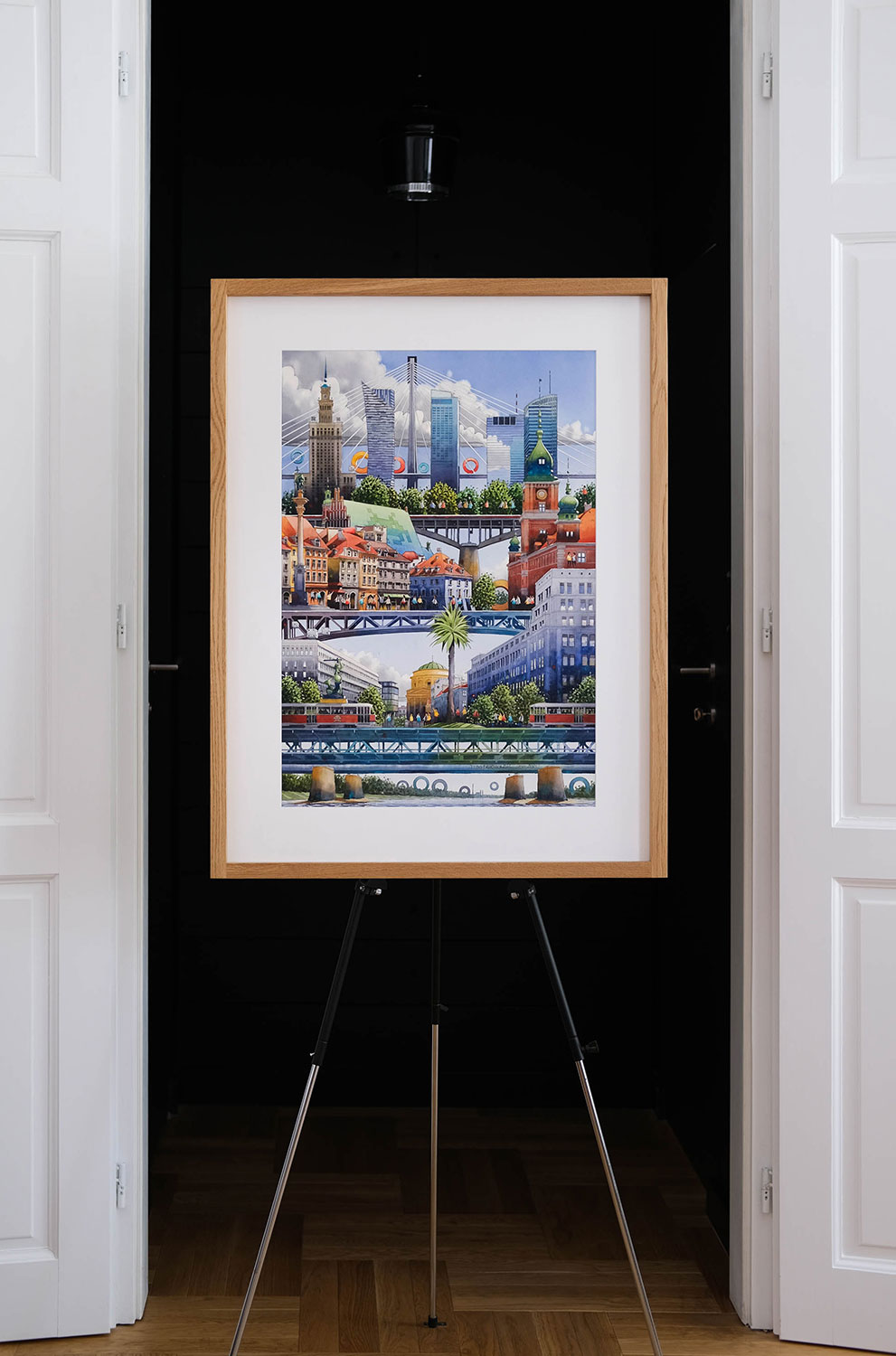 Format 73x50 cm, z oprawą 95x72 cm