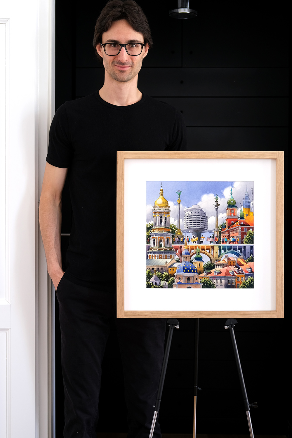 Format 35x35 cm, z oprawą 55x55 cm